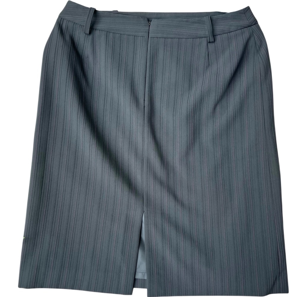 Charcoal Pinstripe Pencil‎ Skirt Size S Y2K Corporate Office Workwear